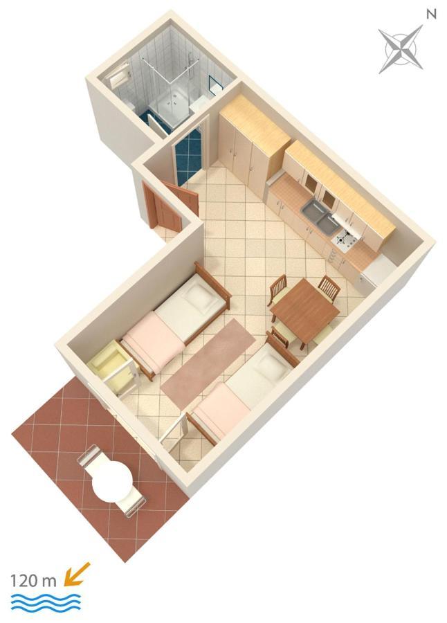 Apartments By The Sea Baska Voda, Makarska - 300 Luaran gambar